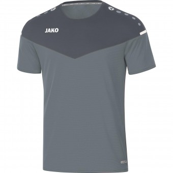 JAKO T-Shirt Champ 2.0 Trainingsshirt steingrau-anthra light | 4XL