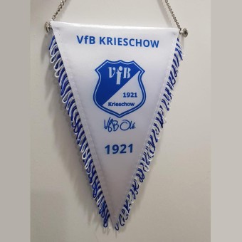 VfB 1921 Krieschow Vereinswimpel weiß-blau weiß-blau | One Size