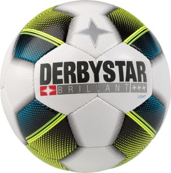 Derbystar Brillant Light Fußball Jugendball weiß-blau-gelb | 4