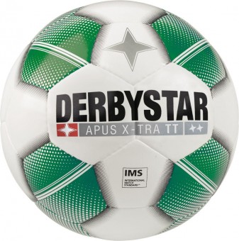 Derbystar Apus X-Tra TT Fußball Trainingsball weiß-grün | 5