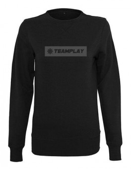TEAMPLAY Ladies The Box Crewneck Sweater Black | L