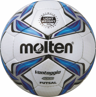 Molten Futsalball F9V4000-L Fußball Jugendball weiß-blau-silber | 4
