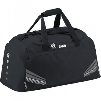 JAKO Sporttasche Pro mit Seitlichen Nassfächern schwarz-grau-weiß | 1 (Bambini)