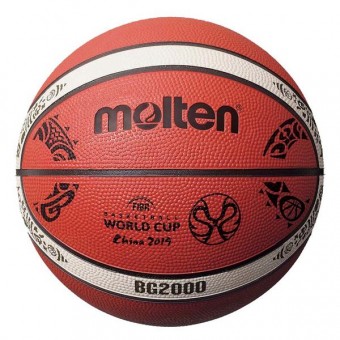 Molten B7G2000-M9C Basketball Replika Trainingsball WM 2019 orange-ivory | 7