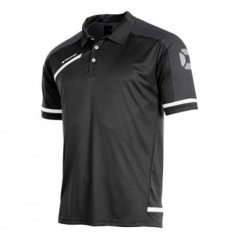 Stanno Prestige Polo Poloshirt schwarz-grau-weiß | S