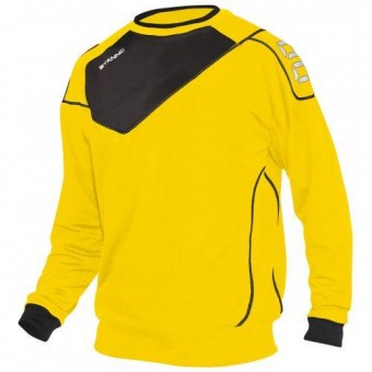 Stanno Montreal Top Rundhals Sweatshirt gelb-schwarz | S