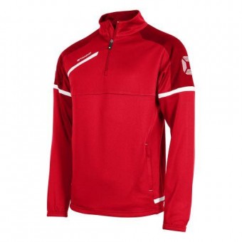 Stanno Prestige Top Half Zip Trainingssweater rot-weiß | L