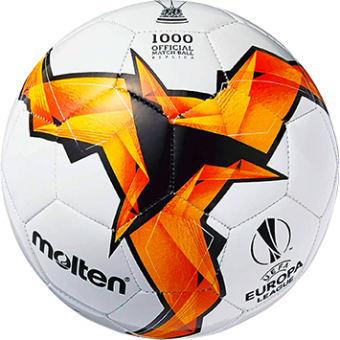 Molten F1U1000-K19 Fußball Replika Europa League 18/19 Knock-Out Stage weiß-orange-schwarz | 1