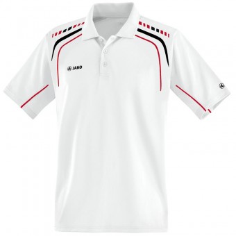 JAKO Polo Champion weiß-schwarz-rot | 3XL