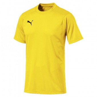 PUMA LIGA Casual Tee Shirt Cyber Yellow-Puma Black | M