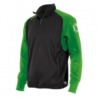 Stanno Riva Top Half Zip Trainingssweater schwarz-hellgrün | XL