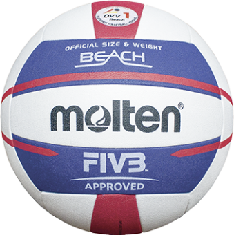 Molten V5B5000-DE Beachvolleyball Wettspielball weiß-blau-rot | 5