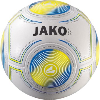 JAKO Lightball Match Fußball Jugendball weiß-gelb-JAKO blau | 5 (350g)