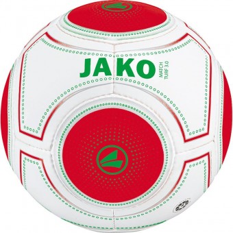JAKO Fußball Match Turf 3.0 weiß-rot-grün | 4