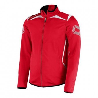 Stanno Forza Top Full Zip Trainingsjacke rot-weiß | M