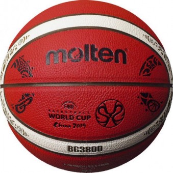 Molten B7G3800-M9C Basketball Replika Trainingsball WM 2019 orange-ivory | 7