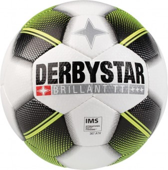 Derbystar Brillant TT Future HS Fußball Trainingsball weiß-schwarz-gelb | 5