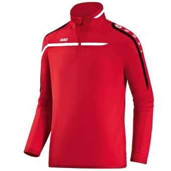 JAKO Ziptop Performance Pullover Zip Sweater rot-weiß-schwarz | 3XL