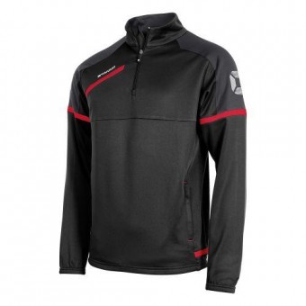 Stanno Prestige Top Half Zip Trainingssweater schwarz-rot | XL