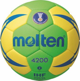 Molten H2X4200-GY-X Handball Spielball grün-gelb-blau | 2
