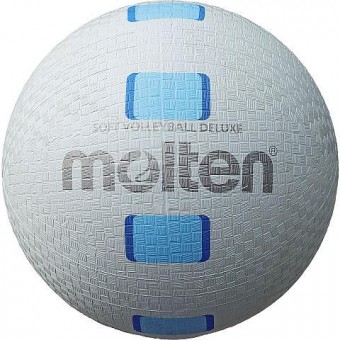 Molten S2Y1550-WC Softball Gummiball weiß-blau | 155g, Ø 200 mm