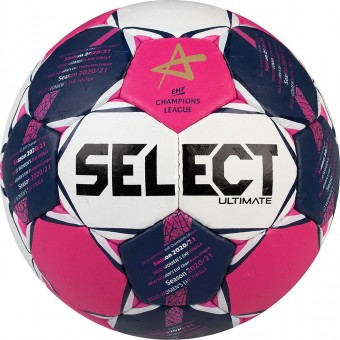 Select Ultimate CL Women Handball Wettspielball pink-weiß-blau | 2