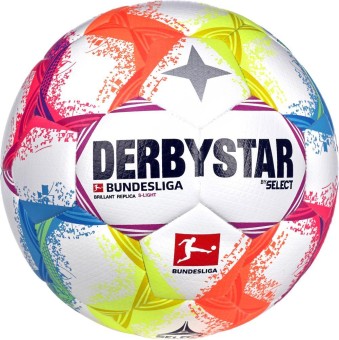 DERBYSTAR Bundesliga Brillant Replica S-Light v22 Fußball Jugendball weiss | 3 (290g)