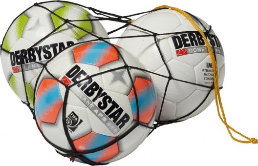 Derbystar Ballnetz Polyester für 5 Bälle schwarz | Für 5 Bälle