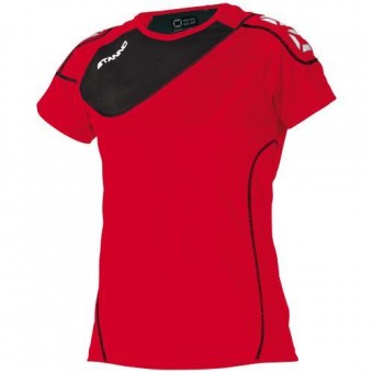 Stanno Montreal T-Shirt Damen Kurzarm rot-schwarz | S