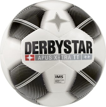 Derbystar Apus X-Tra TT Fußball Trainingsball weiß-schwarz | 5