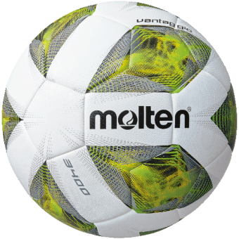 Molten F4A3400-G Fußball Jugendball weiß-grün-silber | 4 (350g)