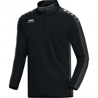 JAKO Ziptop Striker Pullover Zip Sweater schwarz-grau | XL
