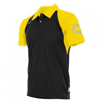 Stanno Riva Polo Poloshirt schwarz-gelb | XXL