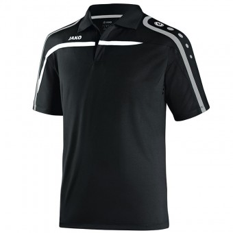 JAKO Polo Performance Poloshirt schwarz-weiß-grau | 4XL