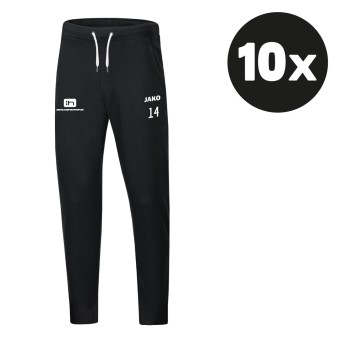 JAKO Jogginghose Base Sweatpants (10 Stück) Teampaket mit Textildruck schwarz | Freie Größenwahl (128 - 4XL)