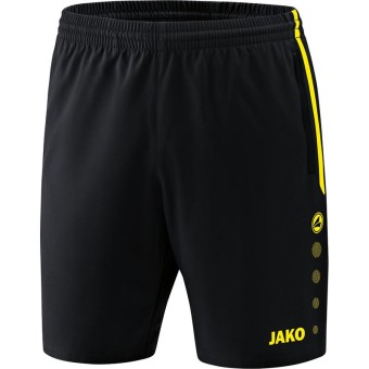 JAKO Short Competition 2.0 Trainingshose kurz schwarz-neongelb | XL