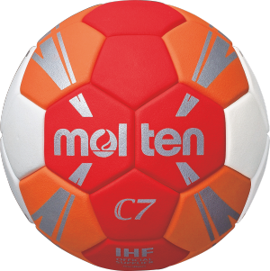 Molten H1C3500-RO Handball Spielball rot-orange-weiß-silber | 1