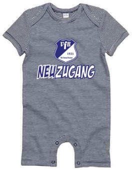 VfB 1921 Krieschow Baby Strampler Neuzugang Playsuit white-nautical navy | 6/12 Monate