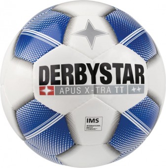 Derbystar Apus X-Tra TT Fußball Trainingsball weiß-blau | 5