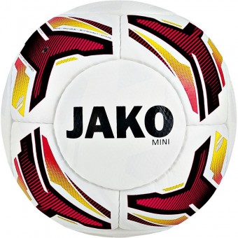 JAKO Miniball Striker Fußball Mini weiß-schwarz-rot-gelb | 1