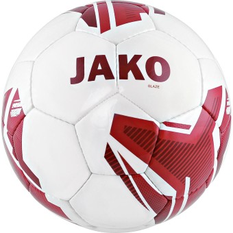 JAKO Lightball Glaze Fußball Jugendball weiß-rot | 5 (350g)