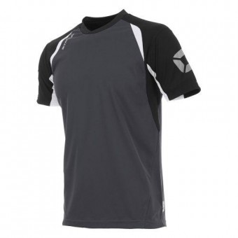 Stanno Riva T-Shirt Kurzarm anthrazit-schwarz-weiß | 3XL