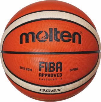 Molten BGG6X-DBB Basketball Top Wettspielball orange-ivory | 6