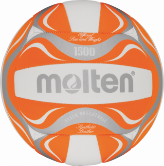 Molten BV1500-OR Beachvolleyball Freizeitball orange-weiß-silber | 5