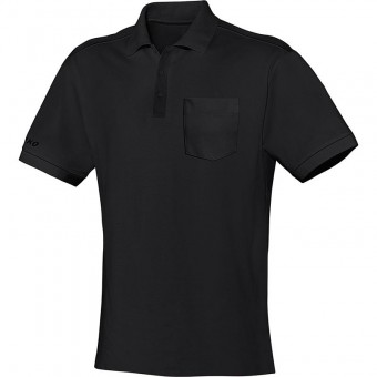 JAKO Polo Team mit Brusttasche Poloshirt schwarz | S