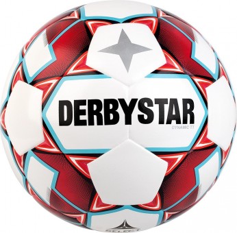 Derbystar Dynamic TT Fußball Trainingsball weiß-rot-blau | 5