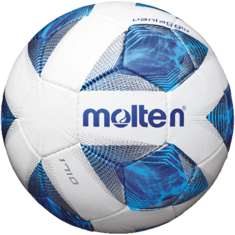 Molten F5A1710 Fußball Trainingsball Handgenäht weiß-blau-silber | 5