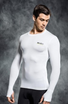 Select Kompressions-Shirt Lang weiß | XL