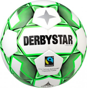 Derbystar Omega APS Fairtrade Fußball Wettspielball weiß-grün | 5