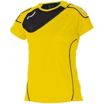 Stanno Montreal T-Shirt Damen Kurzarm gelb-schwarz | M